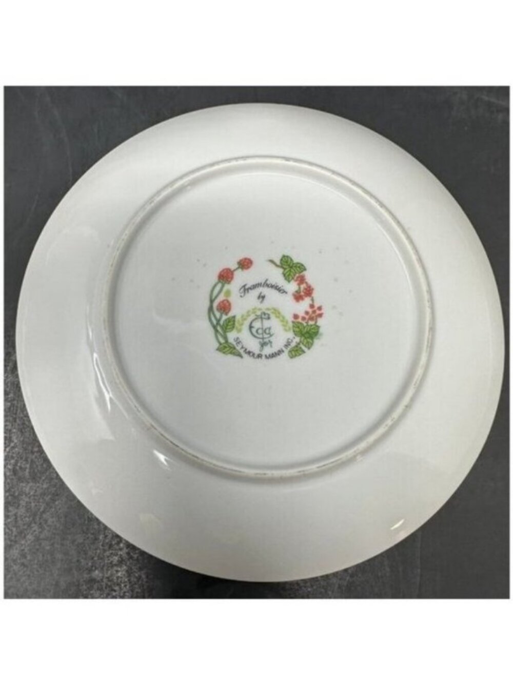 Vtg 1970s SEYMOUR MANN EDA FRAMBOISIER Salad Dessert Plates Set of 3 Raspberries - Picture 10 of 14